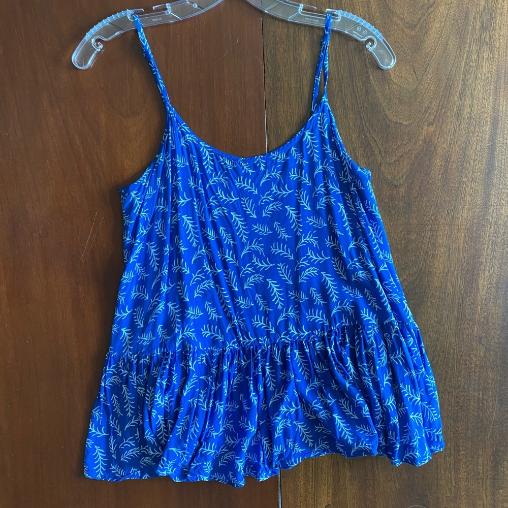 Old Navy Cropped Peplum Tank Top